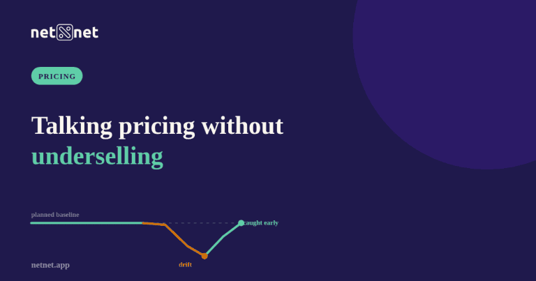 How do I talk pricing with prospects without underselling the work?