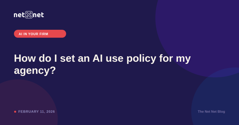 How do I set an AI use policy for my agency?