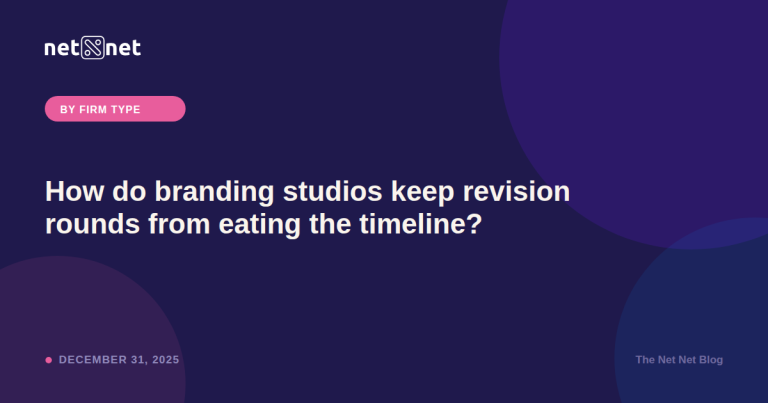 How do branding studios keep revision rounds from eating the timeline?