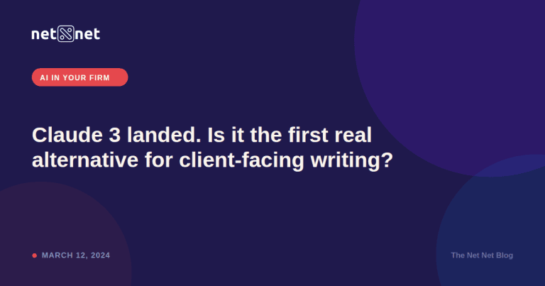Claude 3 landed. Is it the first real alternative for client-facing writing?