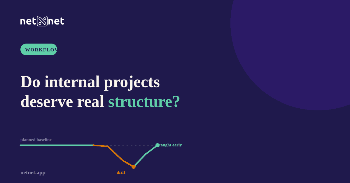 Should internal projects get the same structure as client work?