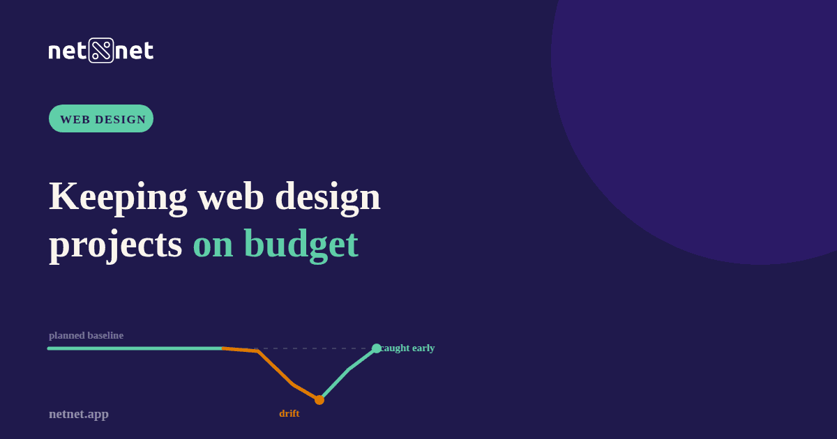 How do web design firms keep projects from going over budget on effort?