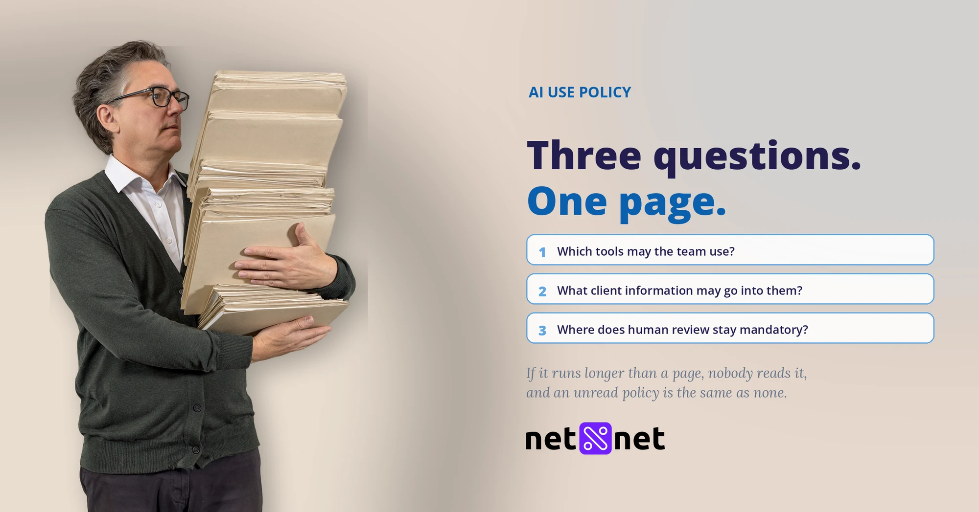 How do I set an AI use policy for my agency?