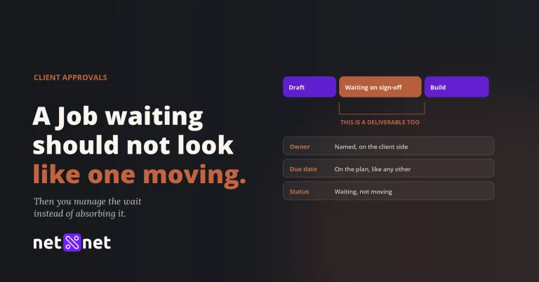 How do I keep client approvals from stalling the whole job?