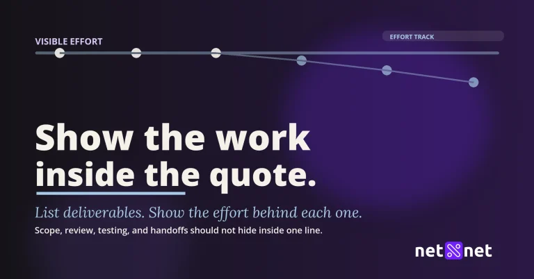 How do I present a quote so clients see the effort behind it?