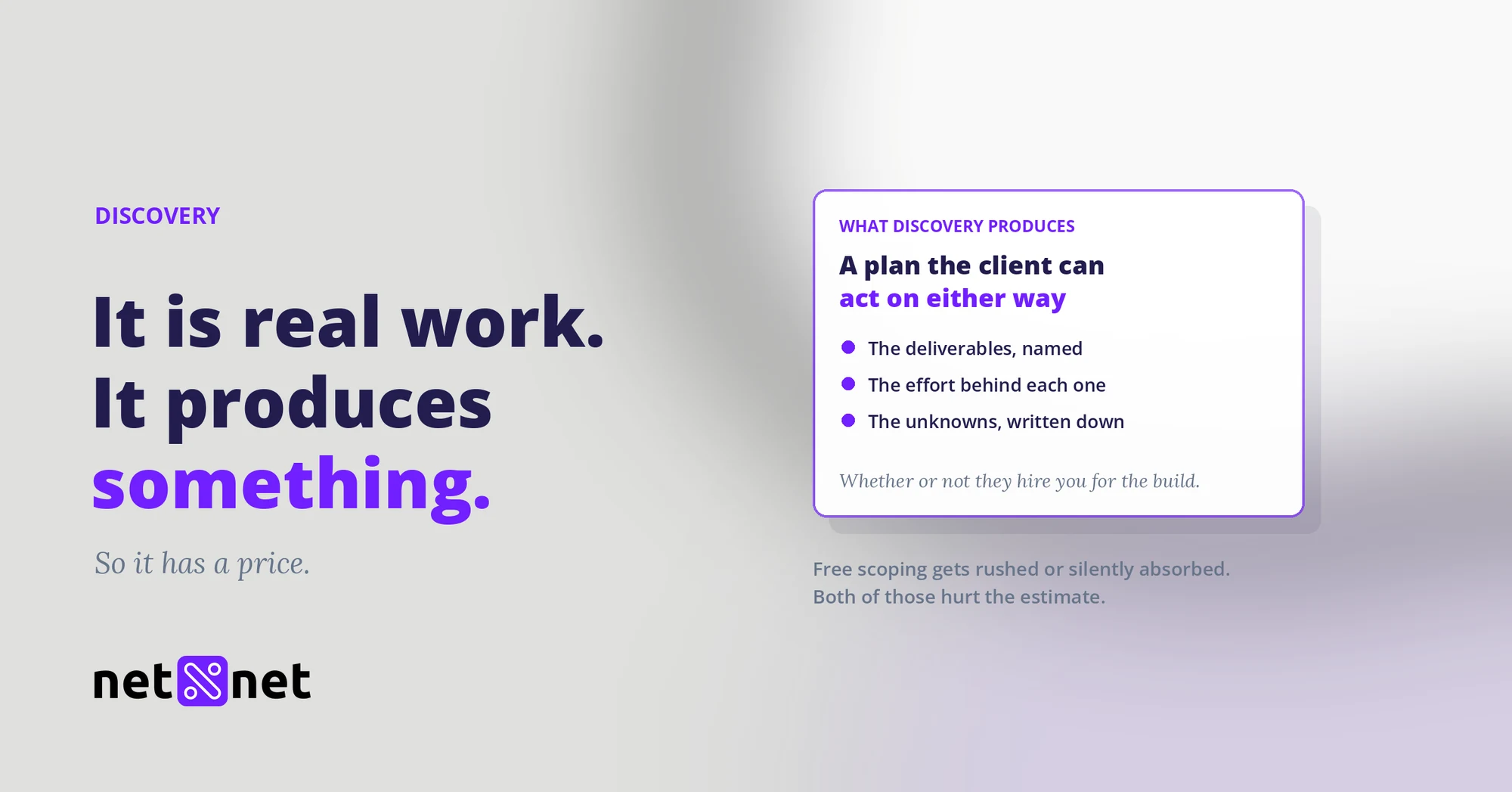 Should you charge for discovery and scoping work?