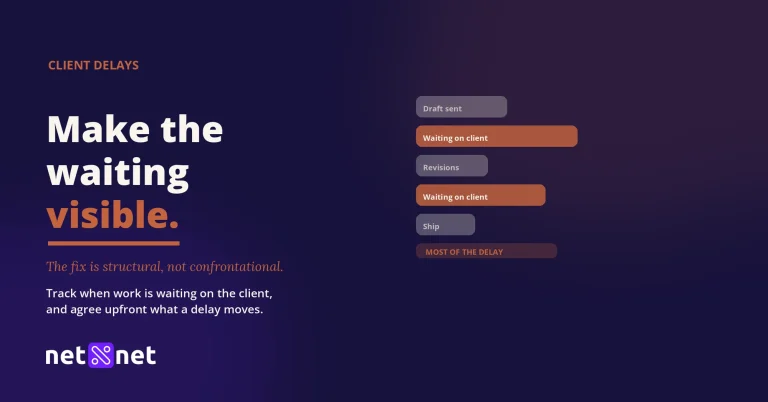 What do you do when a client keeps delaying the project?