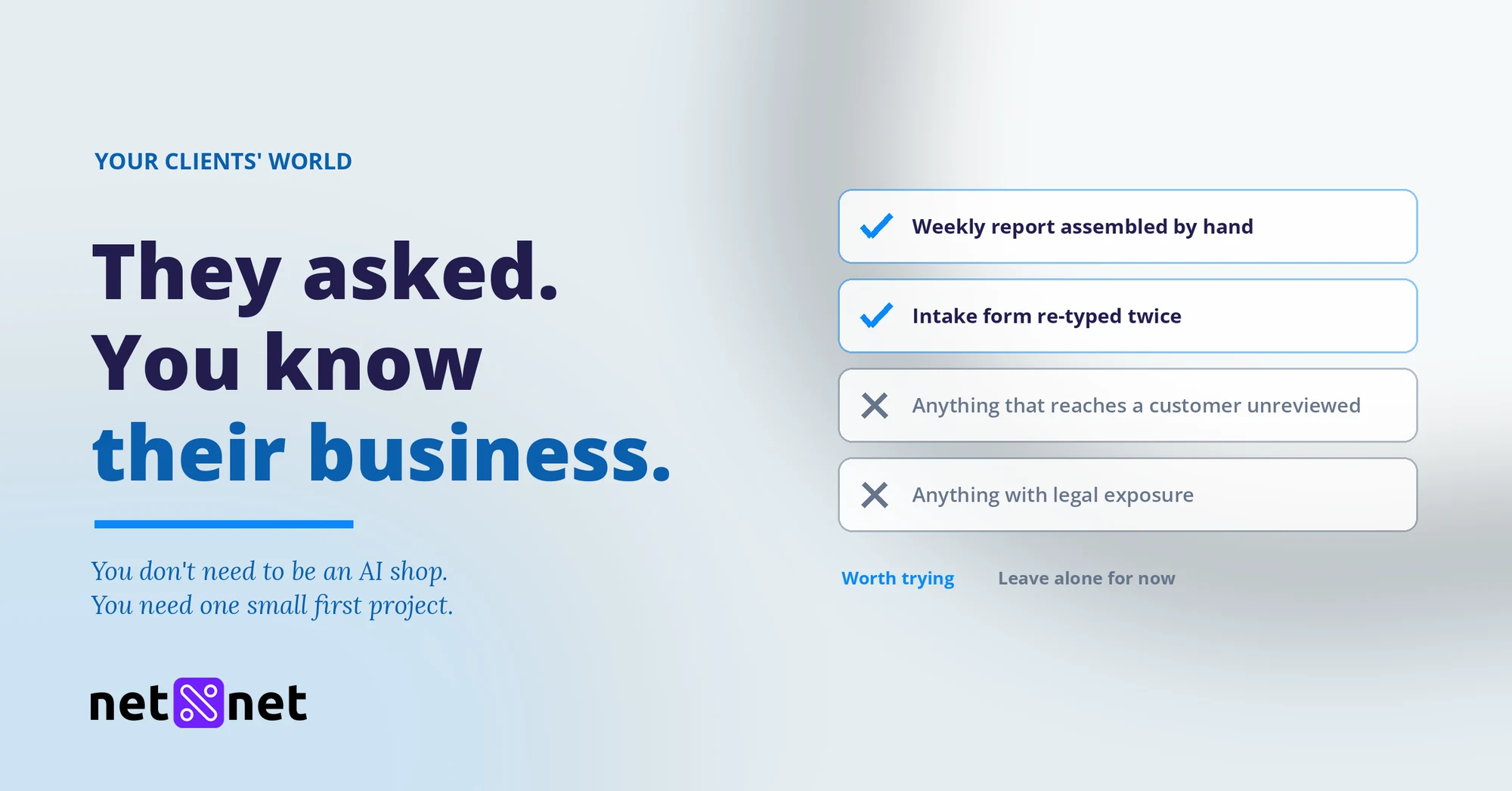 Your clients are asking about AI. How a small agency answers without overpromising.